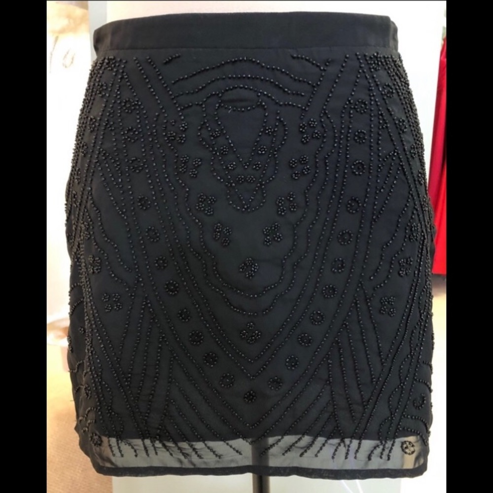 Beaded Mini Skirt